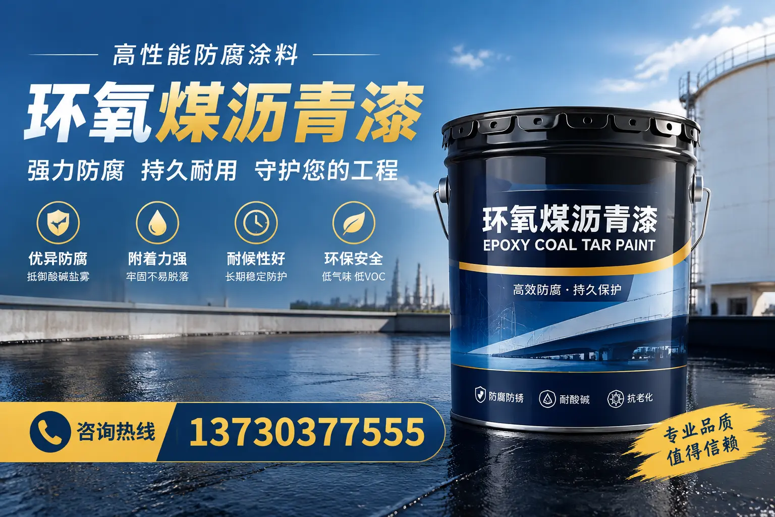 环氧煤沥青漆的耐久性分析，适合西宁的使用场景